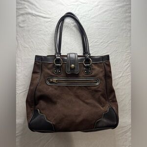Stylish Black and Brown Tote Bag